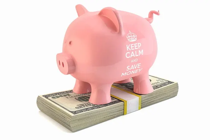 pink piggy bank