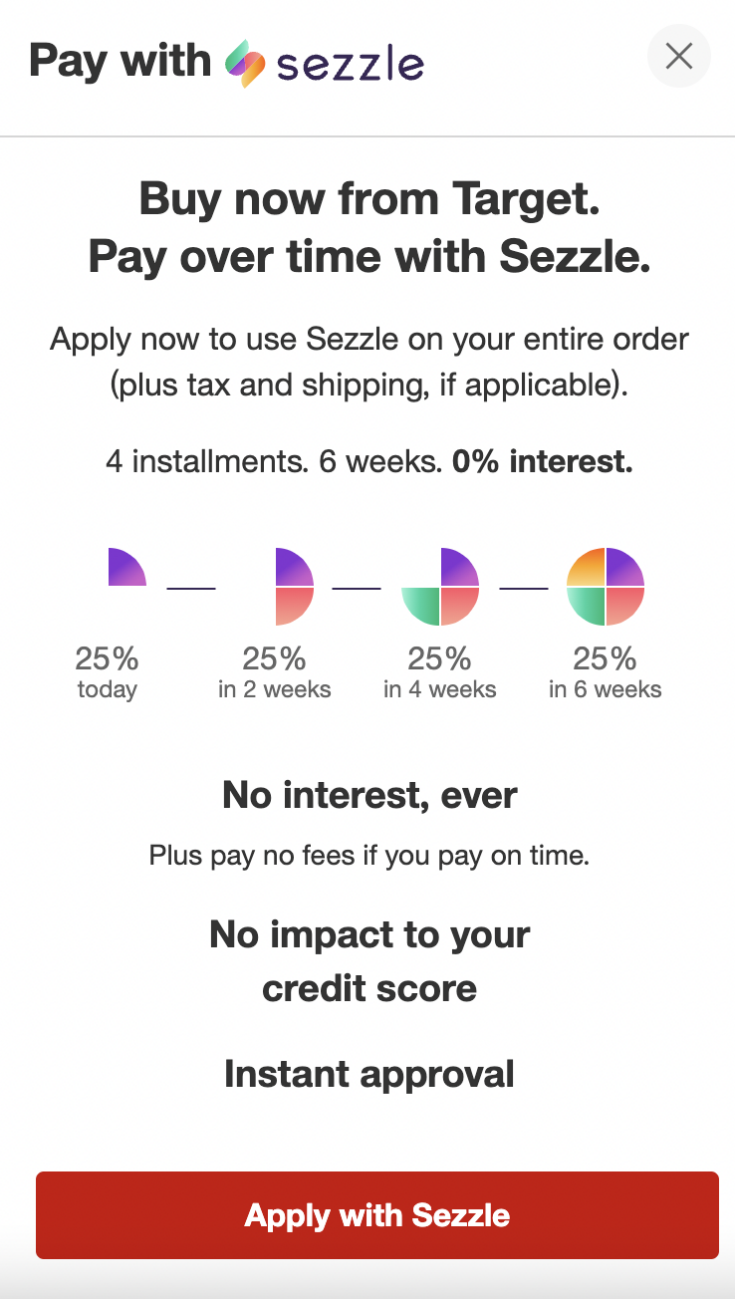 sezzle target