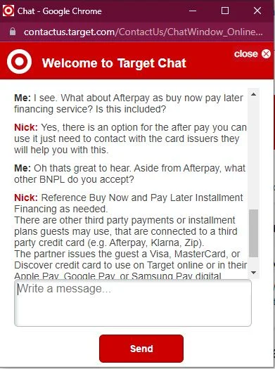 screenshot of target chat 3