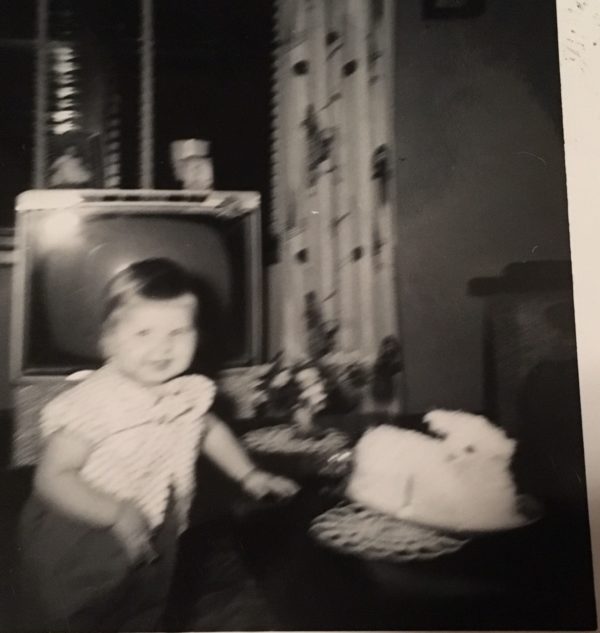 Vintage Aunt With Lamb Cake Photo