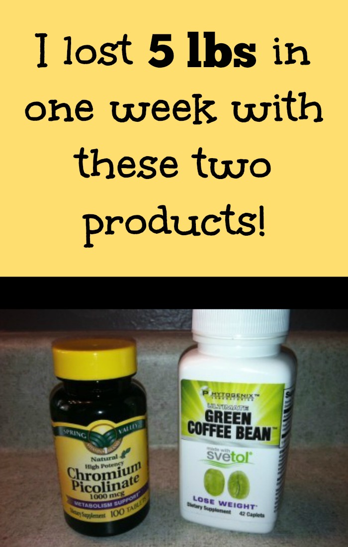 I lost 5 lbs in one week with these two products!